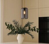 Blown Glass Deco Style Pendant - Medium / 2 Colours