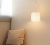 Blown Glass Deco Style Pendant - Small
